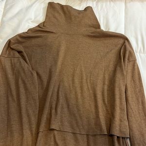Cropped brown American Eagle sweater